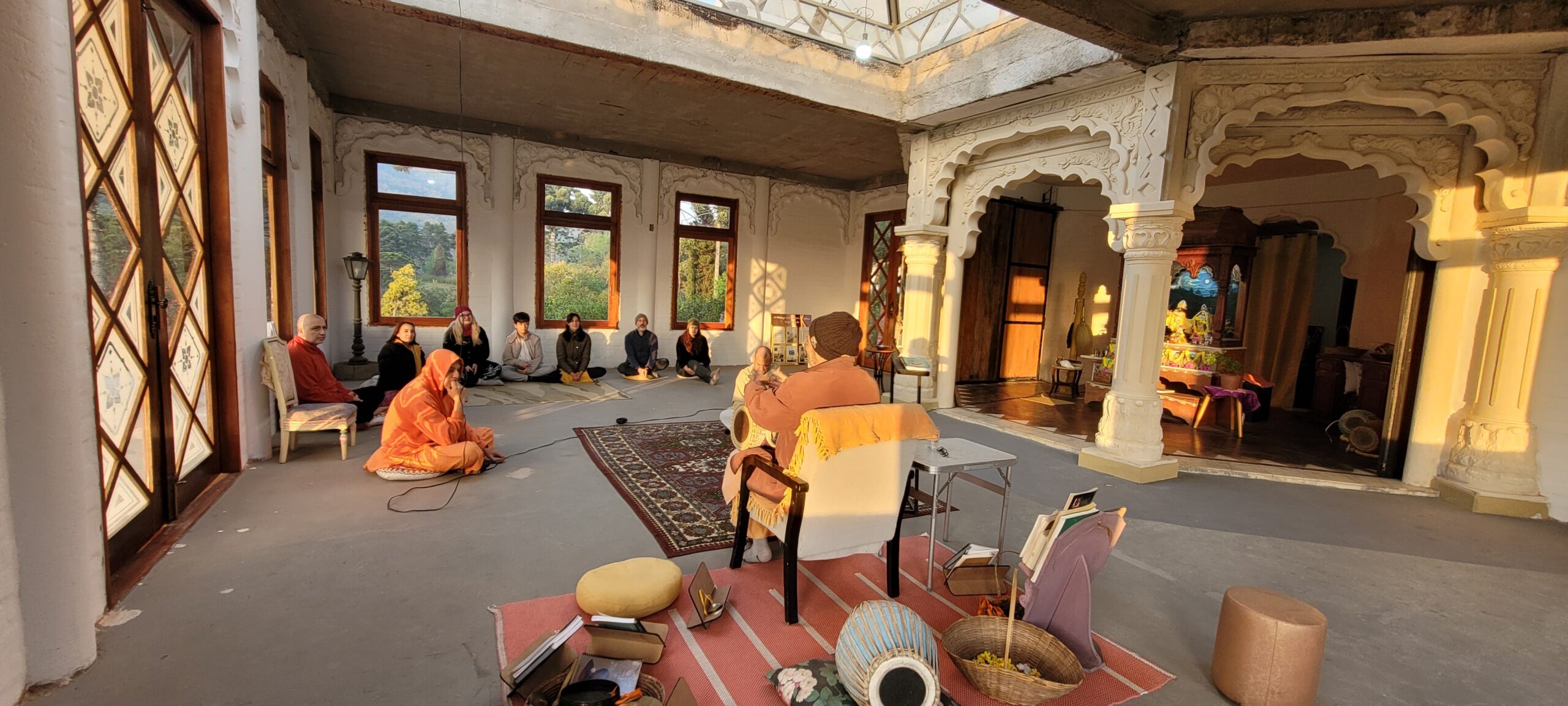 Detalhe do templo do Seva Ashram